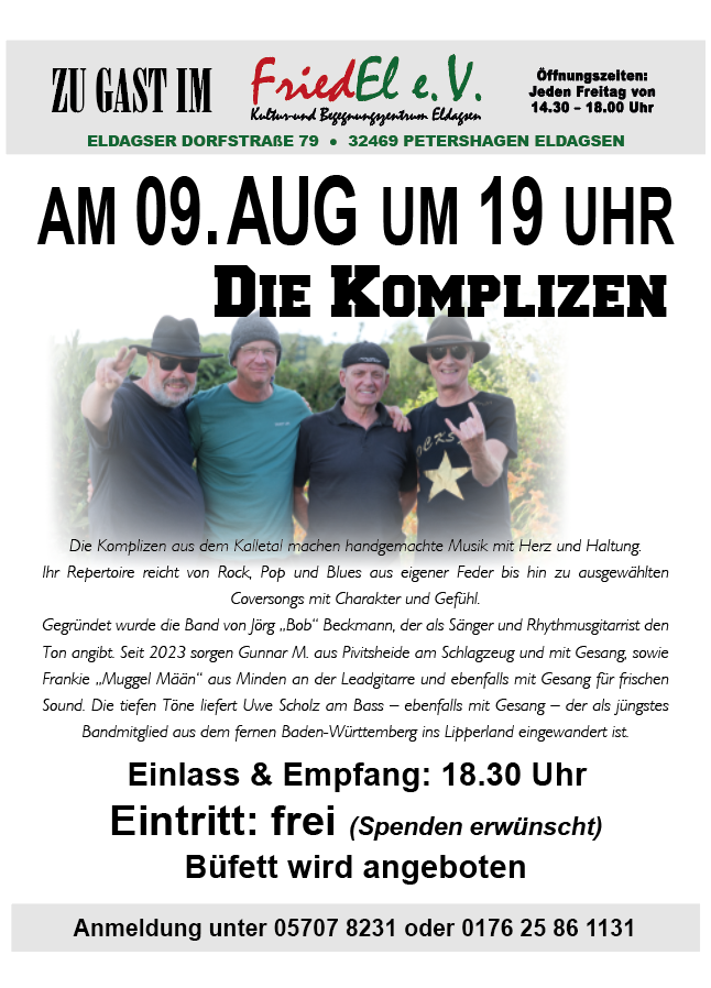 09. August – 19 Uhr